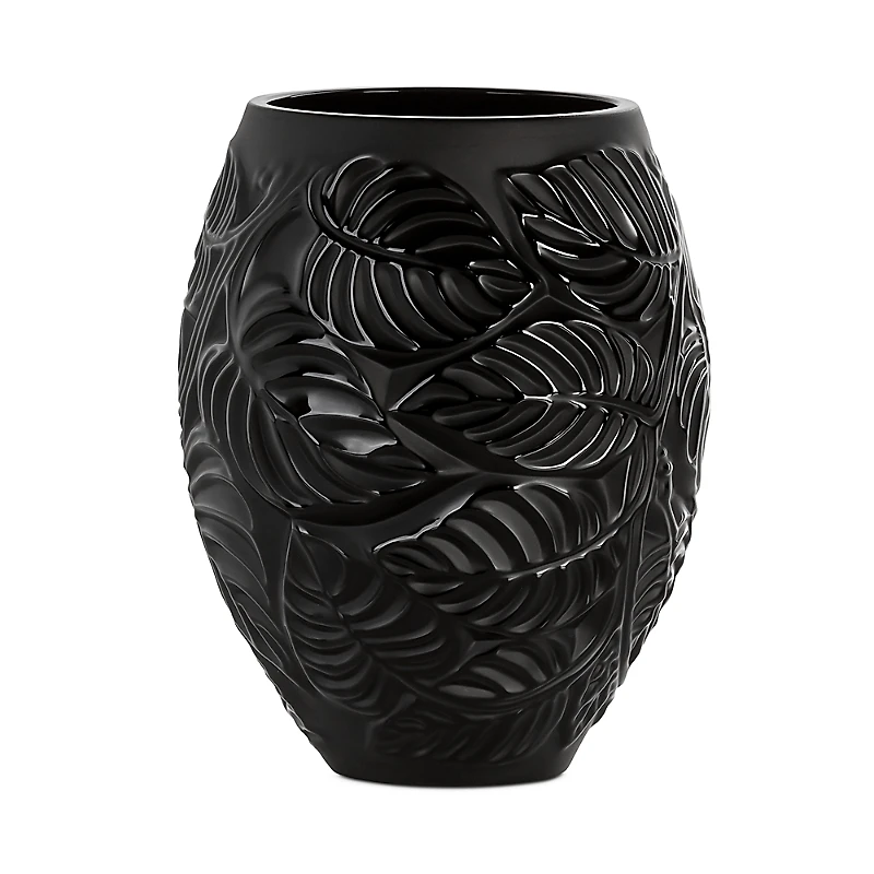 Lalique Feuilles Vase