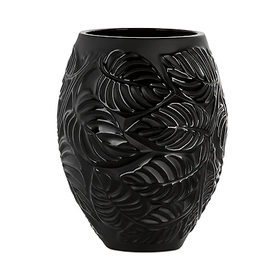 Lalique Feuilles Vase