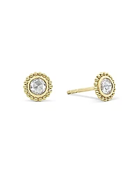 Lagos 18K Yellow Gold Covet Rose Cut Diamond Stud Earrings