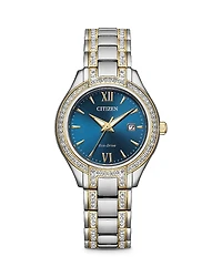 Citizen Women's Crystal-Accent Stainless Steel Bracelet Watch