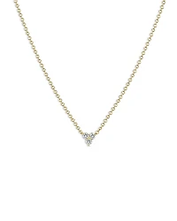 Zoe Chicco 14K Yellow Gold Diamond Triple Cluster Statement Necklace, 14-16