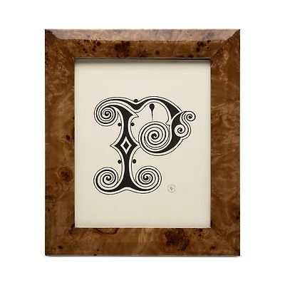 Pigeon & Poodle Narvik Dark Brown Burl Frame, 8 x 10