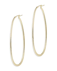 Bloomingdale's Fine Collection Polished Oval Hoop Earrings