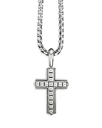 David Yurman Sterling Silver Pyramid Cross Pendant