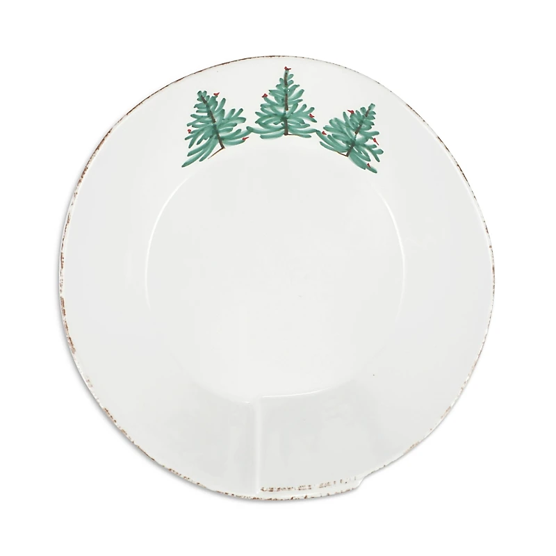 Vietri Melamine Lastra Holiday Large Shallow Serving Bowl
