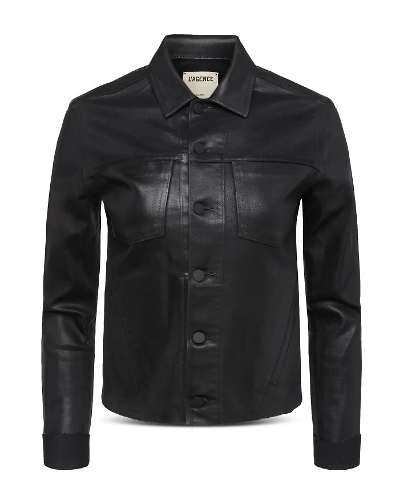 Janelle Coated Trucker Jacket