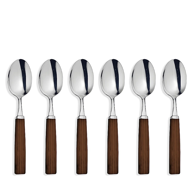 Broggi Dakar Acacia Espresso Spoons, Set of 6