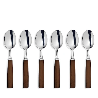 Broggi Dakar Acacia Espresso Spoons, Set of 6