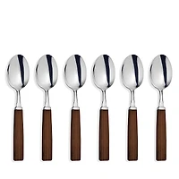 Broggi Dakar Acacia Espresso Spoons, Set of 6