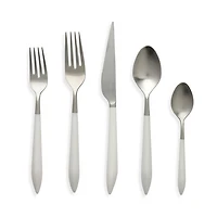 Ares Argento & White 5-Piece Place Setting