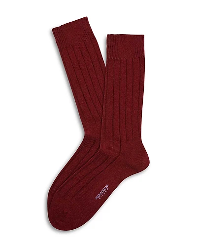 Marcoliani Cashmere Ribbed Dress Socks