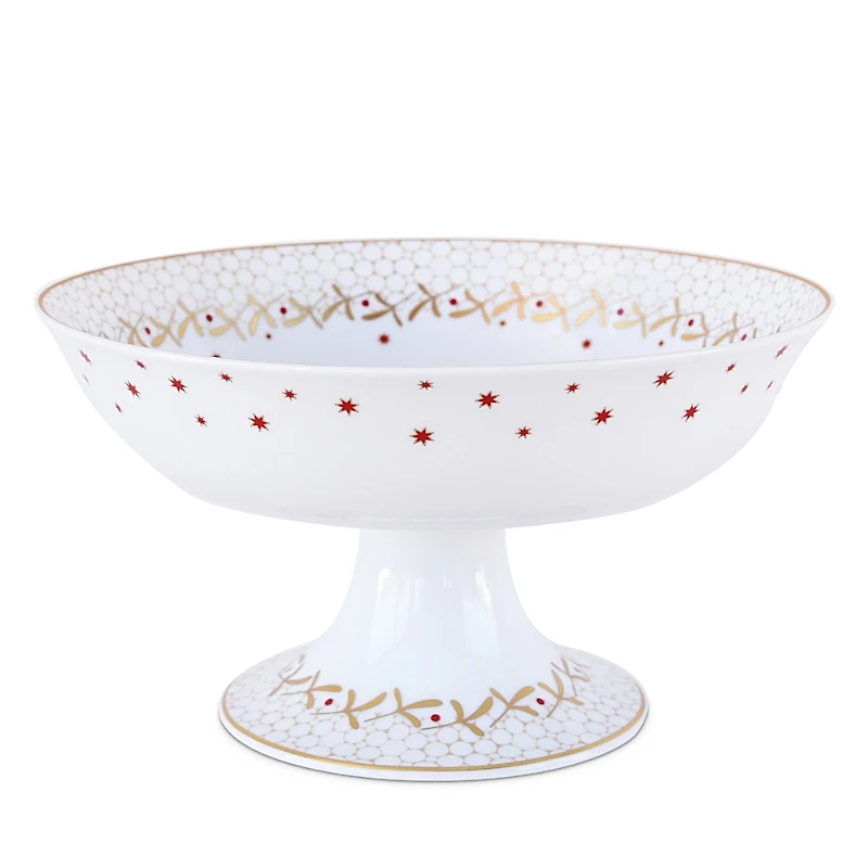 Bernardaud Noel Footed Cake Plate