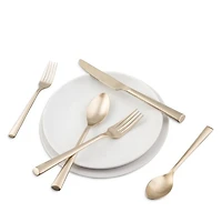 Gilda Champagne Satin 20 Piece Flatware Set