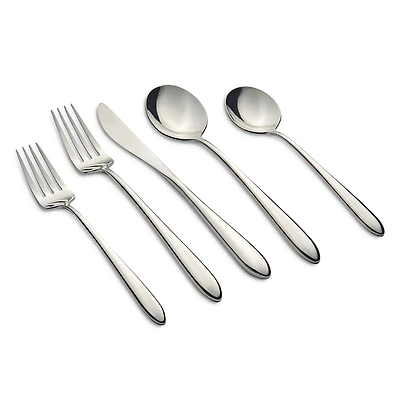 Cambridge Silversmiths Radin Mirror 20-Piece Flatware Set, Service for 4