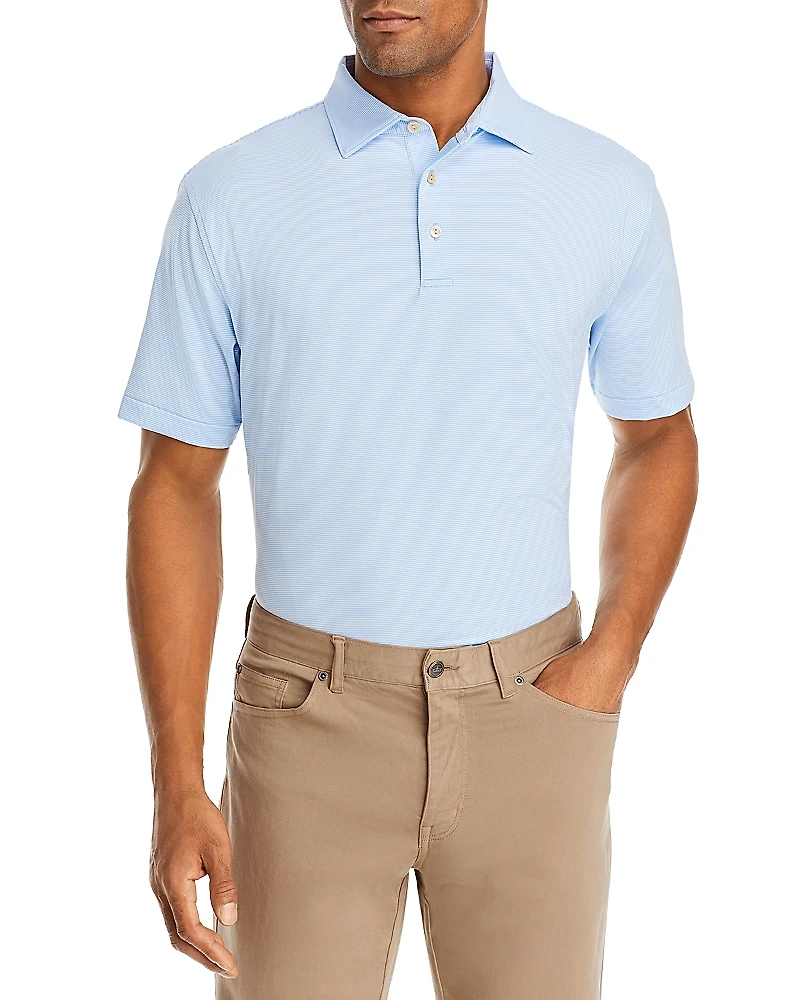 Peter Millar Crown Sport Jubilee Classic Fit Short Sleeve Performance Jersey Polo Shirt