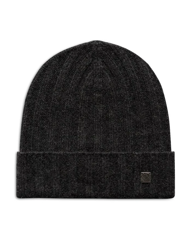 Cashmere Ribbed Beanie