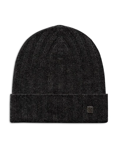 Cashmere Ribbed Beanie