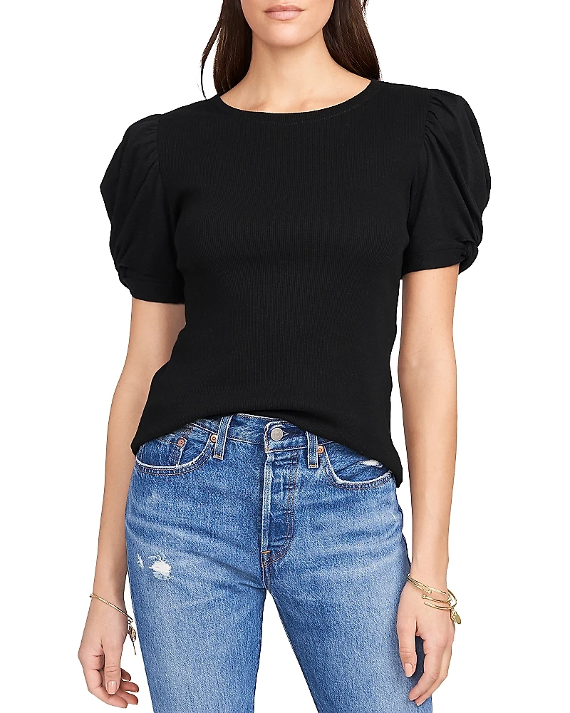 1.state Puff Sleeve Cotton Tee