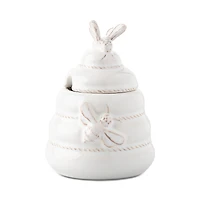 Juliska Clever Creatures Whitewash Honey Pot