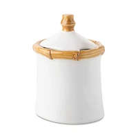 Bamboo Lidded Sugar Bowl