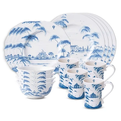 Country Estate 16 Piece Dinnerware Set, Service for 4