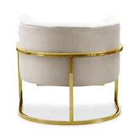 Magnolia Spotted Chair with Gold in Cream