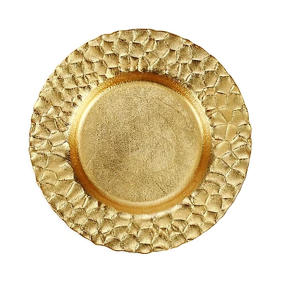Vietri Rufolo Glass Honeycomb Salad Plate