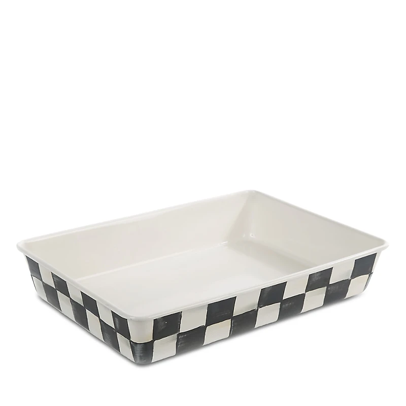 Mackenzie-Childs Courtly Check Enamel Baking Pan, 9 x 13