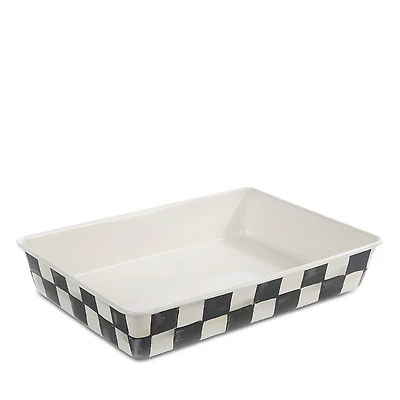 Mackenzie-Childs Courtly Check Enamel Baking Pan, 9 x 13
