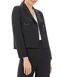 Soft Crepe Cropped Blazer