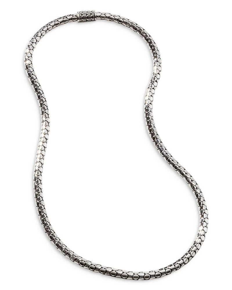 Sterling Silver Dot Small Chain Necklace, 18"