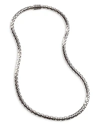 Sterling Silver Dot Small Chain Necklace, 18"
