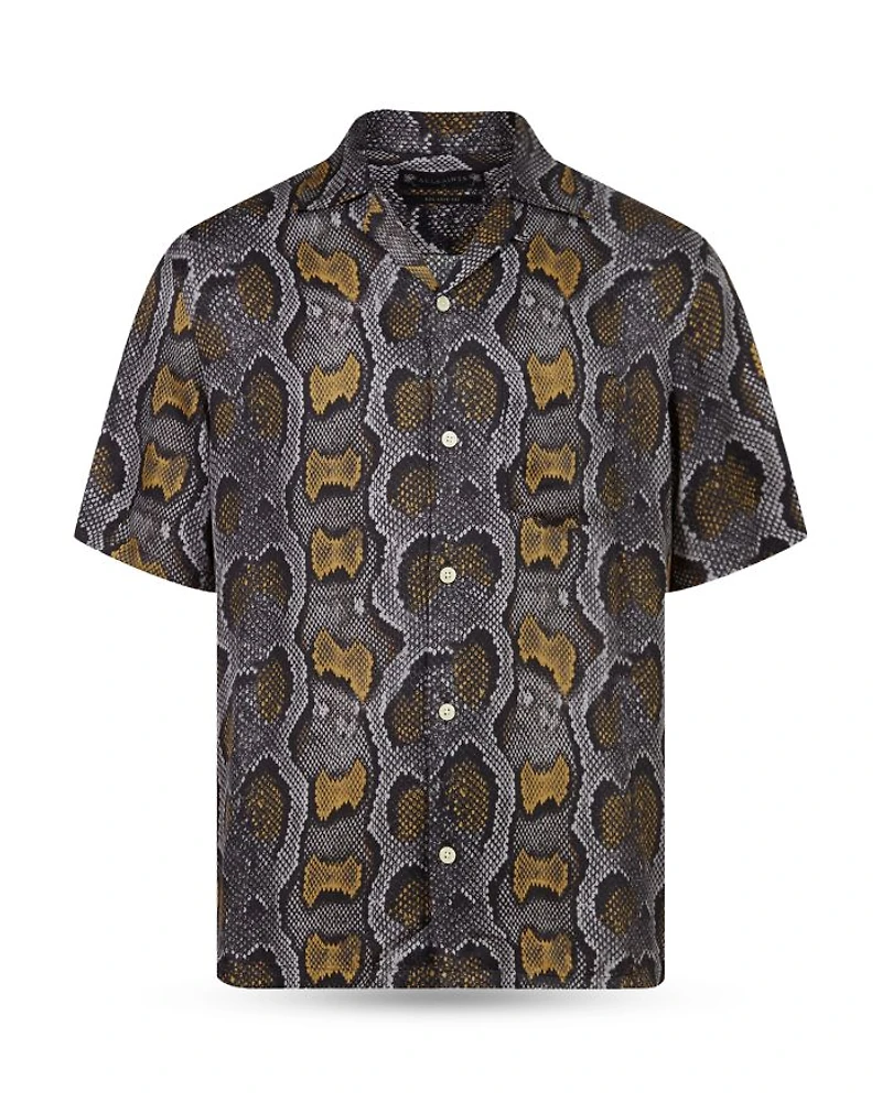Copperhead Print Short Sleeve Camp Shirt
