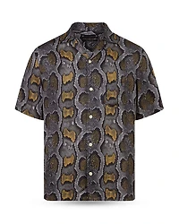 Copperhead Print Short Sleeve Camp Shirt