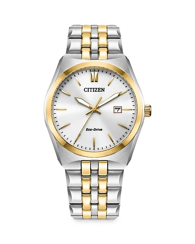 Eco-Drive Corso Men's Stainless Steel Watch, 40mm