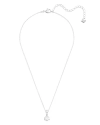 Stilla Solitaire Crystal Pendant Necklace, 14.9"