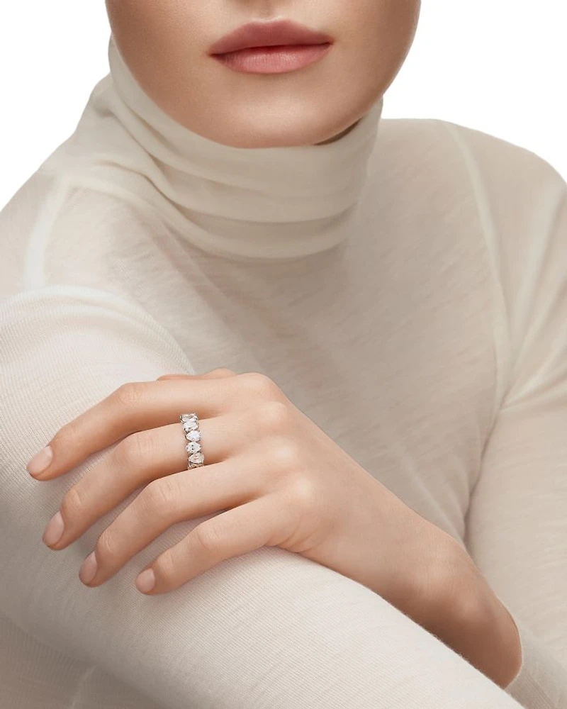 Matrix Pear Shape Crystal Band Ring