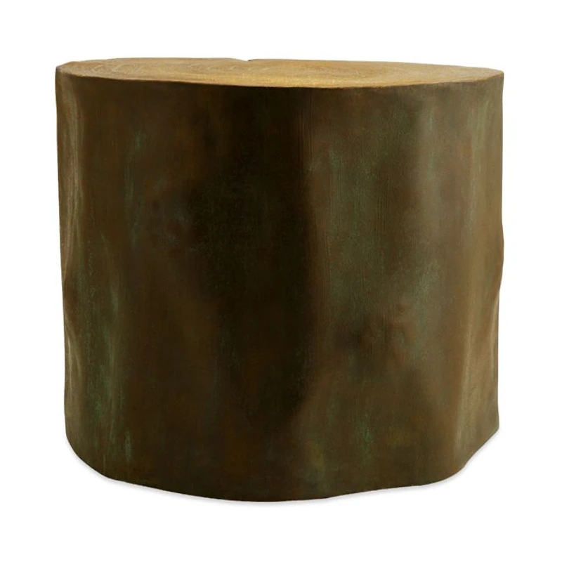 Etched Brass Stool, Large