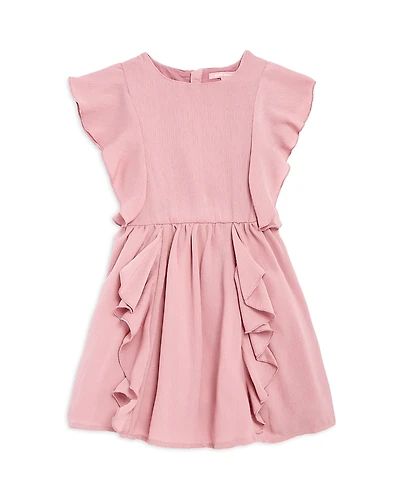 Bcbg Girls Girls' Ruffled Crepe Dress - Little Kid