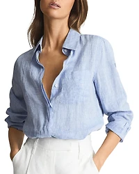 Reiss Campbell Linen Shirt