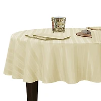 Elrene Denley Stripe Jacquard Round Tablecloth