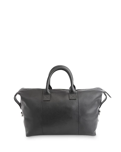 Leather Overnighter Duffel Bag