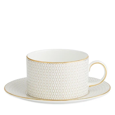 Wedgwood Gio Gold Teacup & Saucer