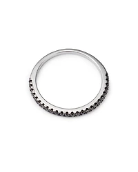 Black Diamond Band in 14K White Gold, 0.20 tcw