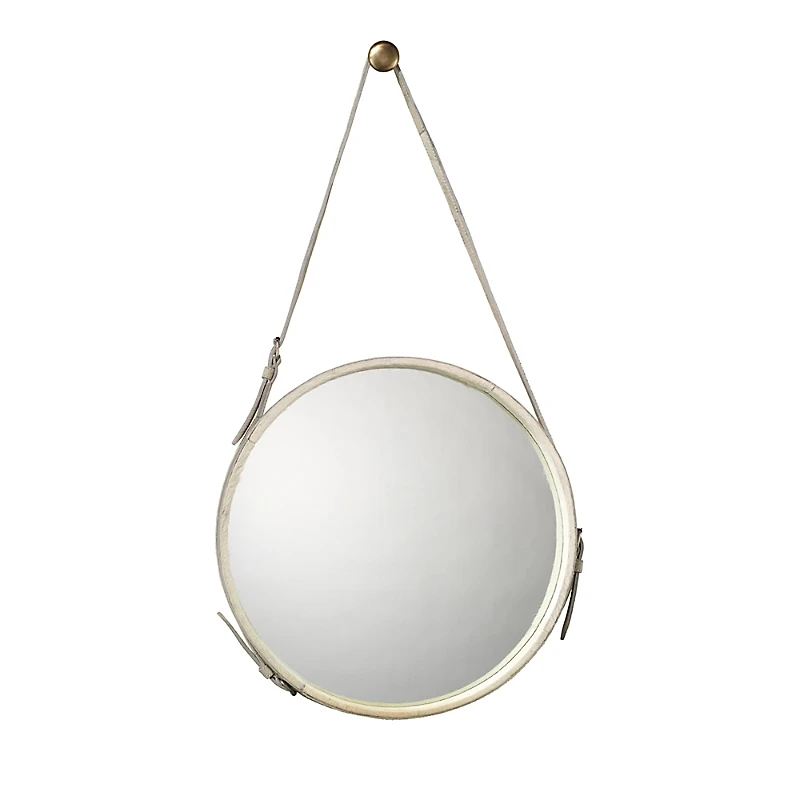 Jamie Young Round Mirror, White