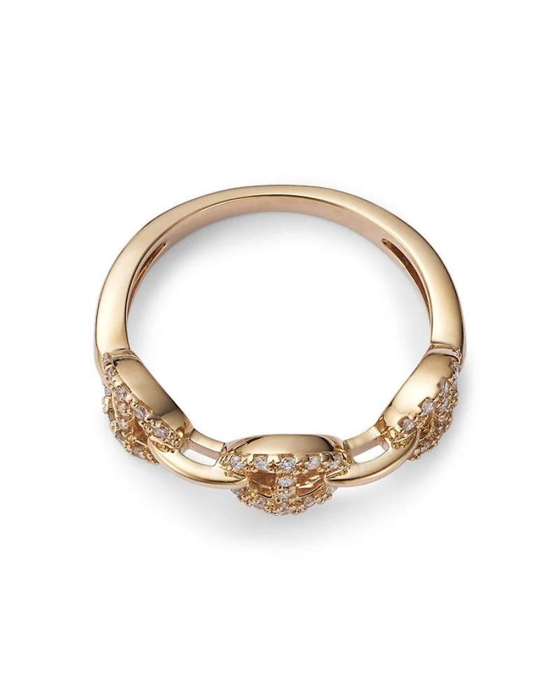 Diamond Pavé Link Band Collection, 0.10-0.14 tcw