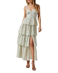 Midsummer Tiered Floral Print Dress