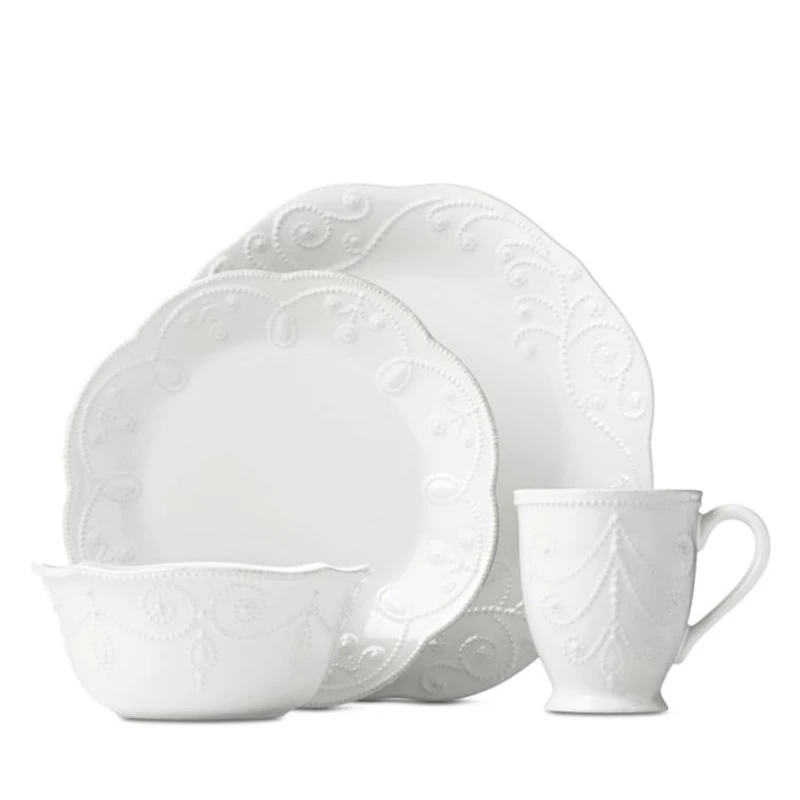French Perle 4 Piece Place Setting