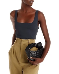 Mini Jodie Intrecciato Leather Top Handle Bag