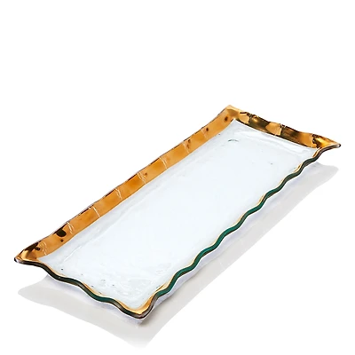 Annieglass Ruffle Rectangular Dish